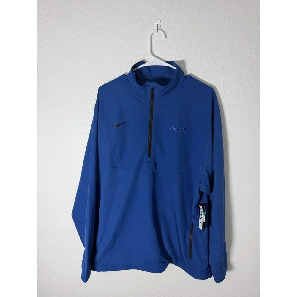 Nike PGA Golf Windbreaker Jacket Promo‎ Pullover Broadsoft Mens XL NEW Blue